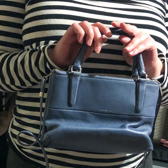 ❌SOLD❌Coach Washed Chambray Mini Pebbled Borough - Picture 8 of 8